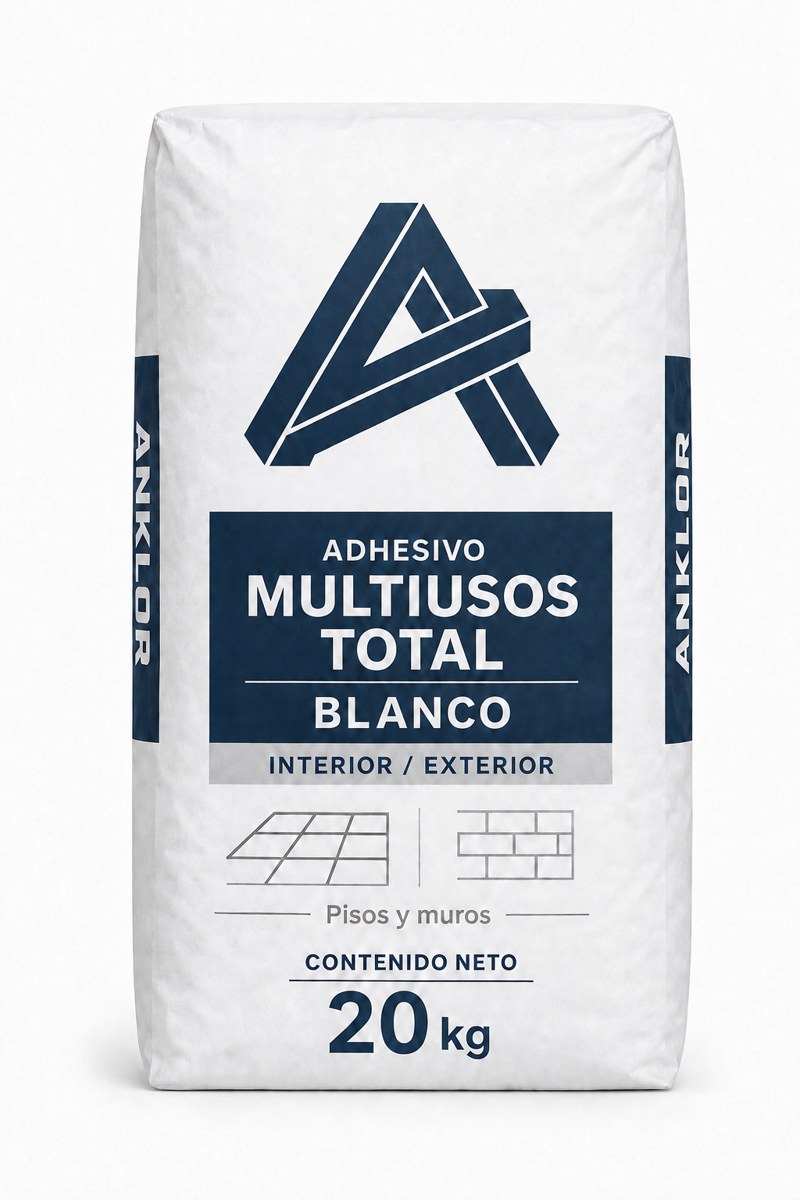 Empaque preliminar de Adhesivo Multiusos Total Blanco