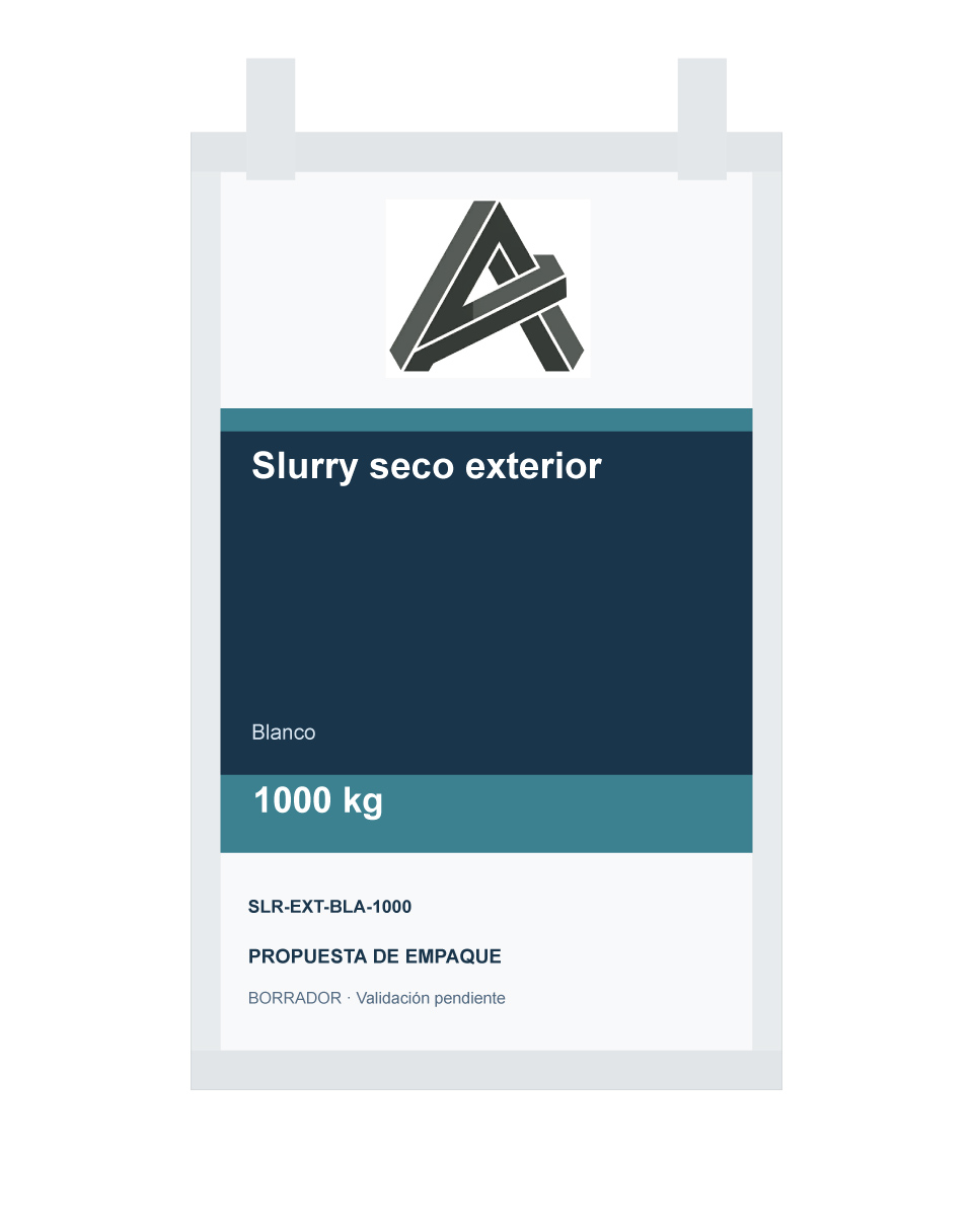 Empaque preliminar de Slurry seco exterior